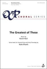 The Greatest of These SAB choral sheet music cover